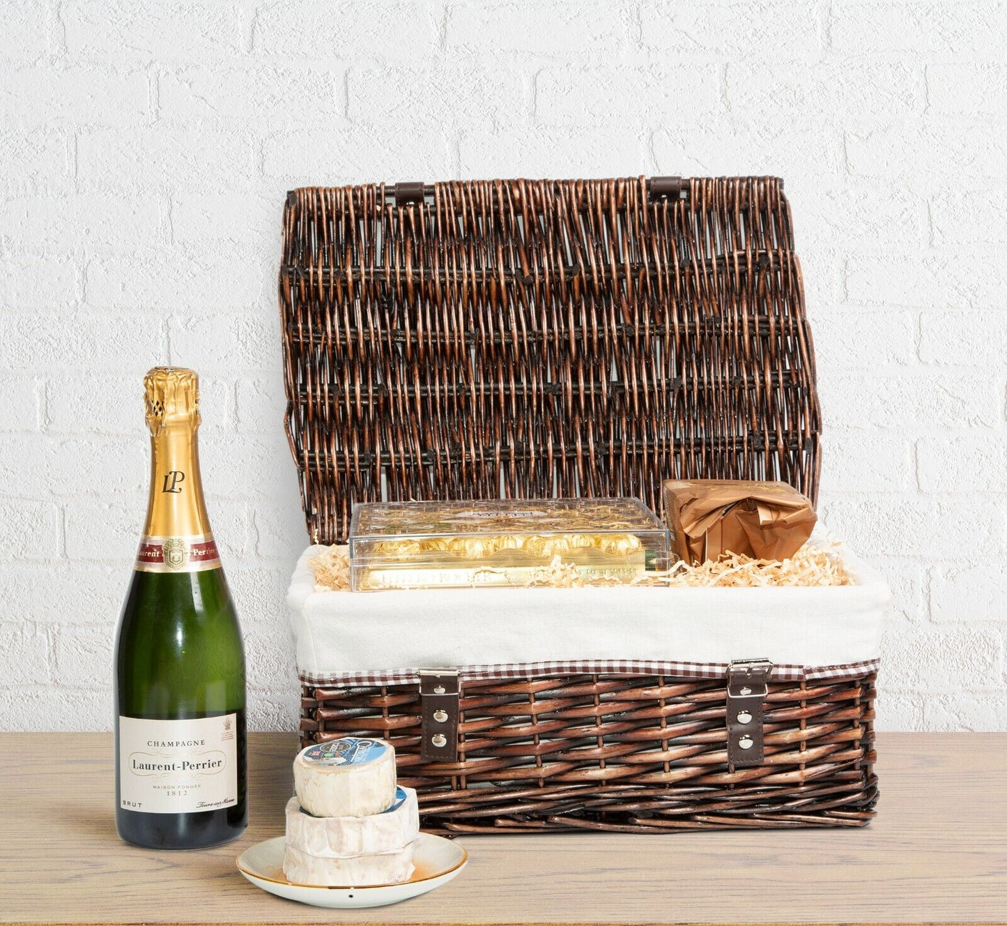 Wicker Storage Hamper With Lid With Liner Gift Hamper Wicker Basket Storage