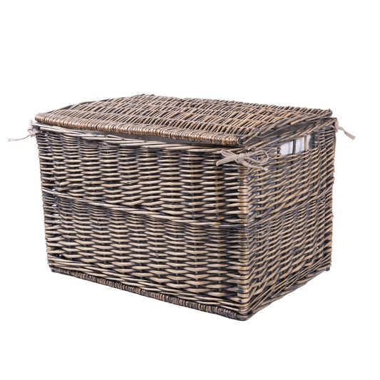 Premium Wicker Trunk Baby Nursery Toys Blanket Storage Chest Basket Box Bedside