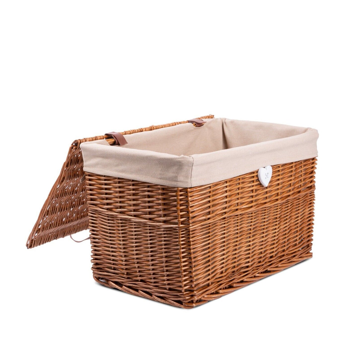 Wicker Trunk Baby Nursery Toys Blanket Storage Chest Basket Box