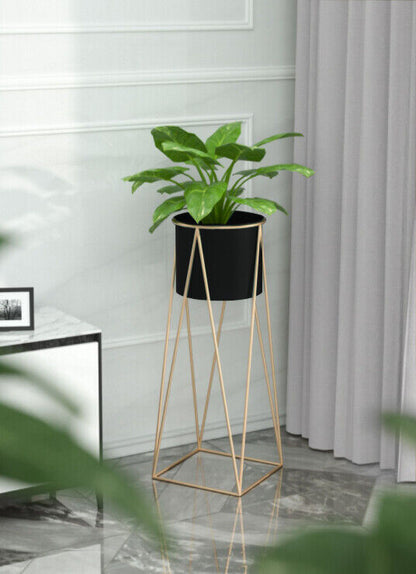 Metal Planter Stand With Plant Pot Flower Pot for Indoor Balcony Planter