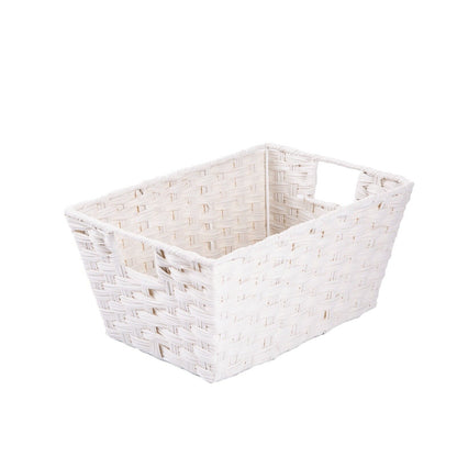 Faux Wicker Home Storage Bathroom Basket Toys Collection Organizer Gift Hamper