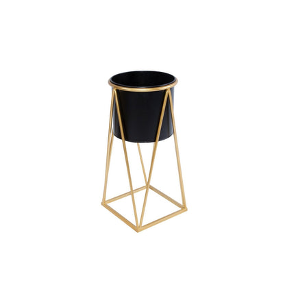 Metal Planter Stand With Plant Pot Flower Pot for Indoor Balcony Planter