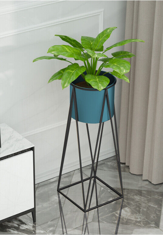 Metal Planter Stand With Plant Pot Flower Pot for Indoor Balcony Planter