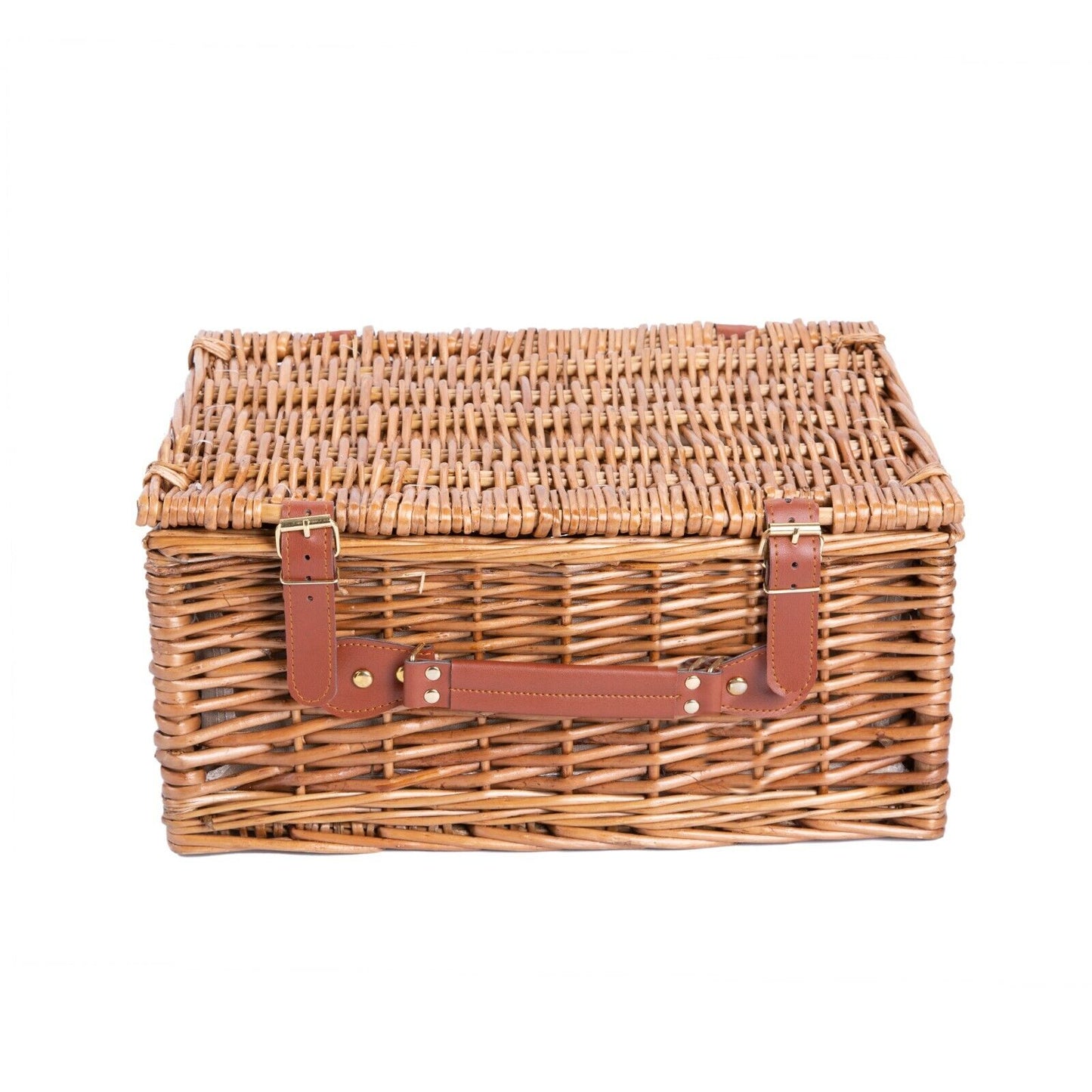 Premium Natural Wicker Fitted Picnic Hamper Picnic Basket Outdoor Picnic Set