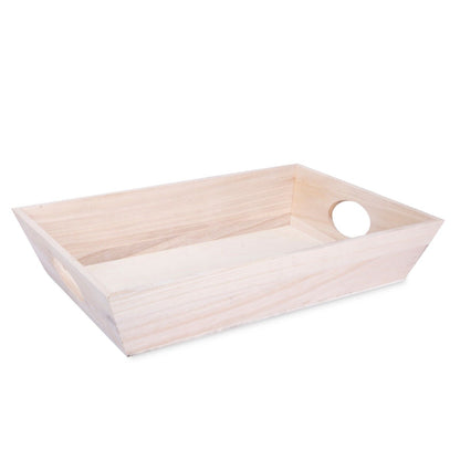 Wooden Serving Tray Crates Retail Display Christmas Gift Hamper Breakfast Tray