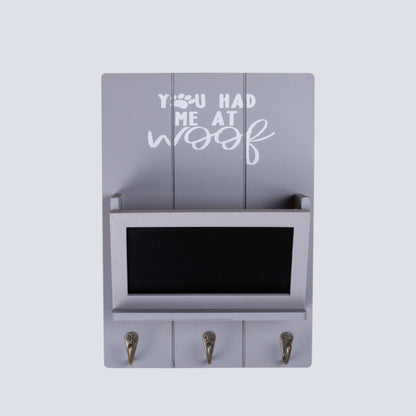 You Had me at Woof Wall Hook Dog Leash Key Holder Mail Organizer Home Decor