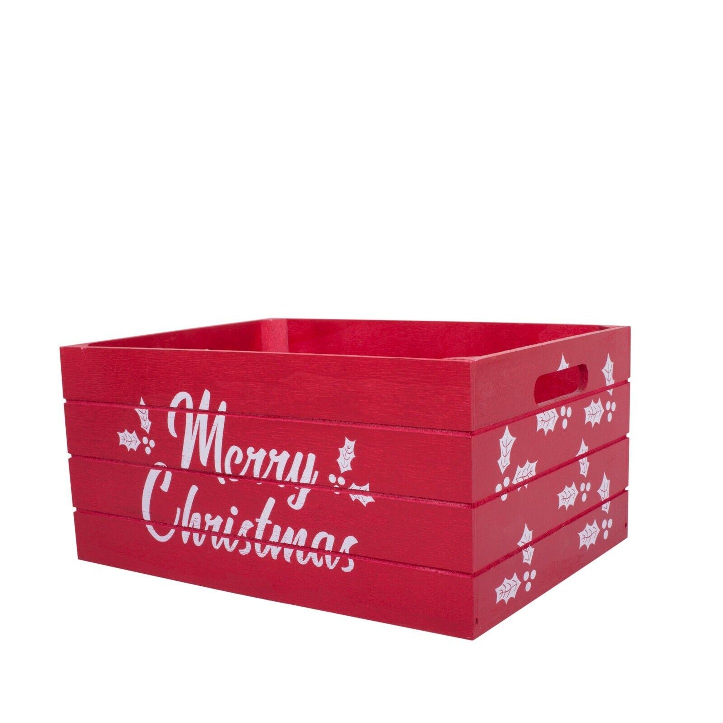 Christmas Edition Wooden Crates Retail Display Storage Box Gift Hamper Eve Box