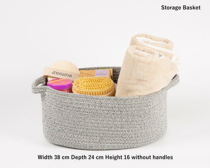 Cotton Rope Home Storage Collection Laundry Hamper Storage Basket