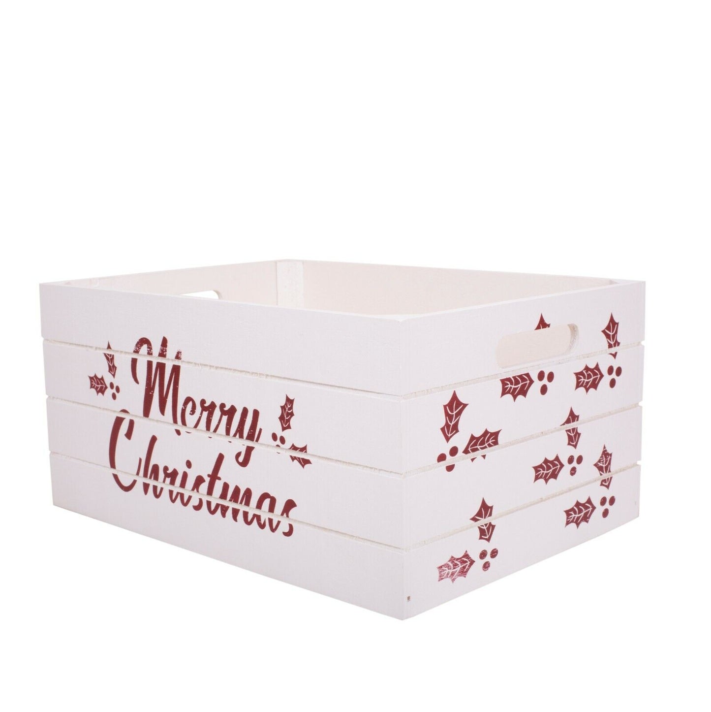 Christmas Edition Wooden Crates Retail Display Storage Box Gift Hamper Eve Box