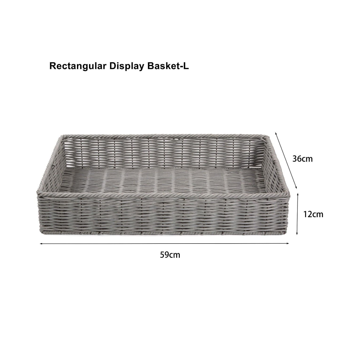 Poly Ratten Bread Basket Counter Display Basket Christmas Gift Basket Kitchen