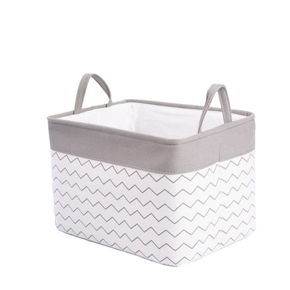 Greenleaves Canvas Laundry Basket With Handle  Rectangular Storage