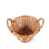 Pack of 3 Round Bread Basket Wicker Basket with Handles Gift Hampers Kitchen Fruit Basket Resturant Serving Basket