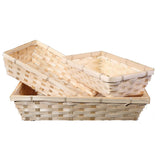 10 x Bamboo Natural Color Wicker Bread Basket Shop Display Christmas Hamper